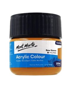 Mont Marte Acrylic Colour Paint 100ml - Raw Sienna