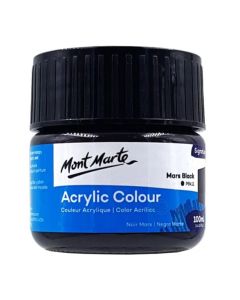 Mont Marte Acrylic Colour Paint 100ml - Mars Black