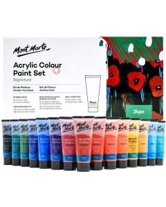 Mont Marte Acrylic Colour Paint Set 24pc x 75ml