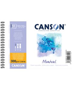 Canson Montval Pads Spiral Bound 300g - 10.5 x 15.5 cm