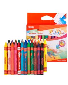 Deli Wax Crayon Multicolor EC20820 24 Pieces 