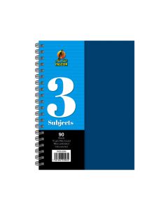 University Book 3 Subjects - A4 Blue