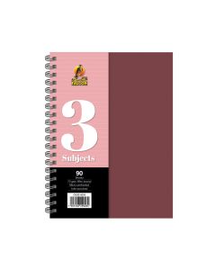 University Book 3 Subjects - A4 Dark Pink