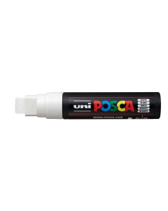 Posca Paint Marker, PC-17K Extra Broad Rectangular Chisel, White