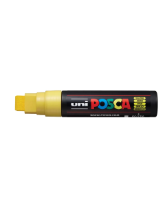 Posca Paint Marker, PC-17K Extra Broad Rectangular Chisel, Yellow