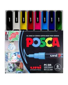 Uniball - Posca Coloring Markers set of 08 PC3M