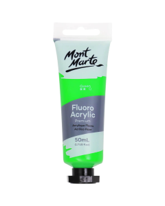 Mont Marte Fluoro Acrylic Paint 50ml - Green