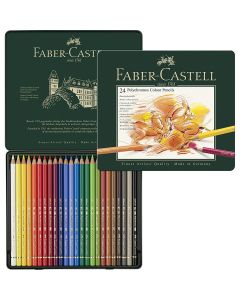 Faber Castell Polychromos Artists' Color Pencils - Tin of 24 - #110024