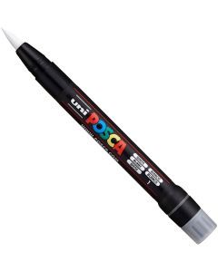 Posca Brush Tipped Paint Marker White PCF-350