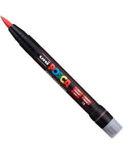 Posca Brush Tipped Paint Marker Red PCF-350