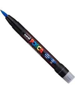 Posca Brush Tipped Paint Marker Blue PCF-350