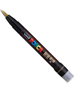 Posca Brush Tipped Paint Marker Gold PCF-350