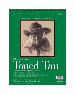 Strathmore Toned Tan Sketchbook 11 x 14 inch (Wirebound)  412-11