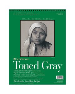 Strathmore Toned Grey Sketchbook 11 x 14 inch (Wirebound) 412-111