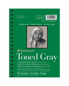 Strathmore Toned Grey Sketchbook A5 (Wirebound) 412-105