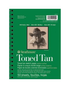 Strathmore Toned Tan Sketchbook A5 (Wirebound) 412-5