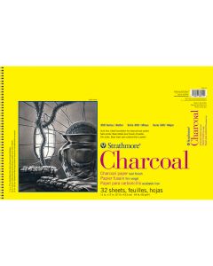 Strathmore 300 Series Charcoal Pad, 11" x 17" Wire Bound - 330-11