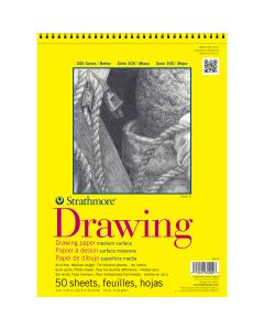 Strathmore Drawing Pad, Medium Surface, 9" x 11" Spiral - SM340-9