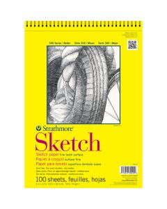 Strathmore Sketch Pad, 9" x 11", White, SM350-9