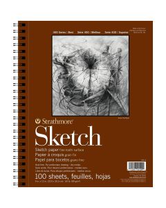 Strathmore 400 Series Sketch Pad, 9" x 11" 100 Sheets, 455-3