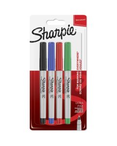 Sharpie 4 Pack Ultra Fine Markers