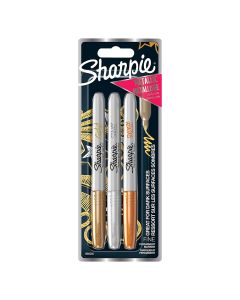 Sharpie Permanent Marker Metallic Multicolor Set of 3