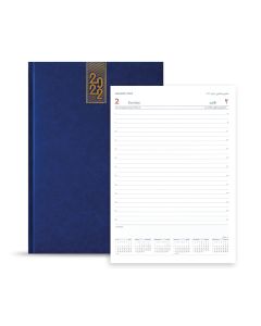 Desk Diary A/E Blue A4-46 Silver Star