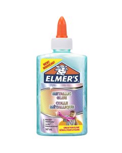 Elmer's Metallic PVA Glue | Teal| 147 mL | Washable & Kid Friendly