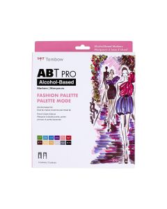 ABT PRO Alcohol-Based Art Markers, Fashion Palette, 12-Pack