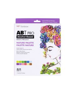 ABT PRO Alcohol-Based Art Markers, Nature Palette, 12-Pack