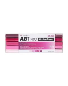 ABT PRO Alcohol-Based Art Markers, Pink Tones, 5-Pack