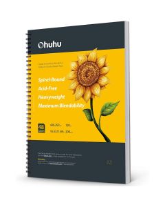 Ohuhu XL A3 Sketchbook, 16.5"×11.7", 120LB/200GSM, 48 Sheets