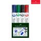 White Board Marker W50 Set Of 4 Chisel Faber Castell 253960