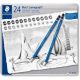 Staedtler Mars Lumograph Art Drawing Pencils set of 24 (Assorted Design)