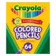Crayola Colored Pencil Set, 64-Colors, Child Ages 3+