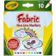 Crayola Fine Line Fabric Markers, 10 Colors 