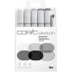 COPIC Sketch Marker Sets, 5-Color Set Grays & 1 Multiliner SP 2624