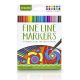 Crayola Aged Up Coloring Fineline Marker Set, 12-Colors, Classic Colors
