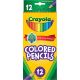 Crayola Colored Pencil Set, Child, Assorted Colors, 12 Pcs