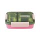 Lunch Box with 2 Cotainers - Tedemei - Pink