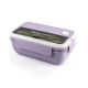 Lunch Box 1100ml - With Spoon & Fork 0052 - Purple
