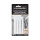 General Pencil Compressed White Charcoal Sticks