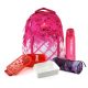 Glossy Bird Pink School Bag Set