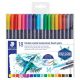 Staedtler Double-Ended Water colour Brush Pen - Set of 18