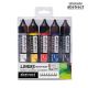 Abstract Liner Set, 5-Color Primary Colors Set