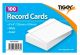 Record Cards White Ruled 6x4