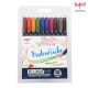 Fudenosuke Hard Tip Brush Pens Set of 10