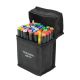 TouchFive Markers 40 Colors Broad Fine Sketch Pen Black case