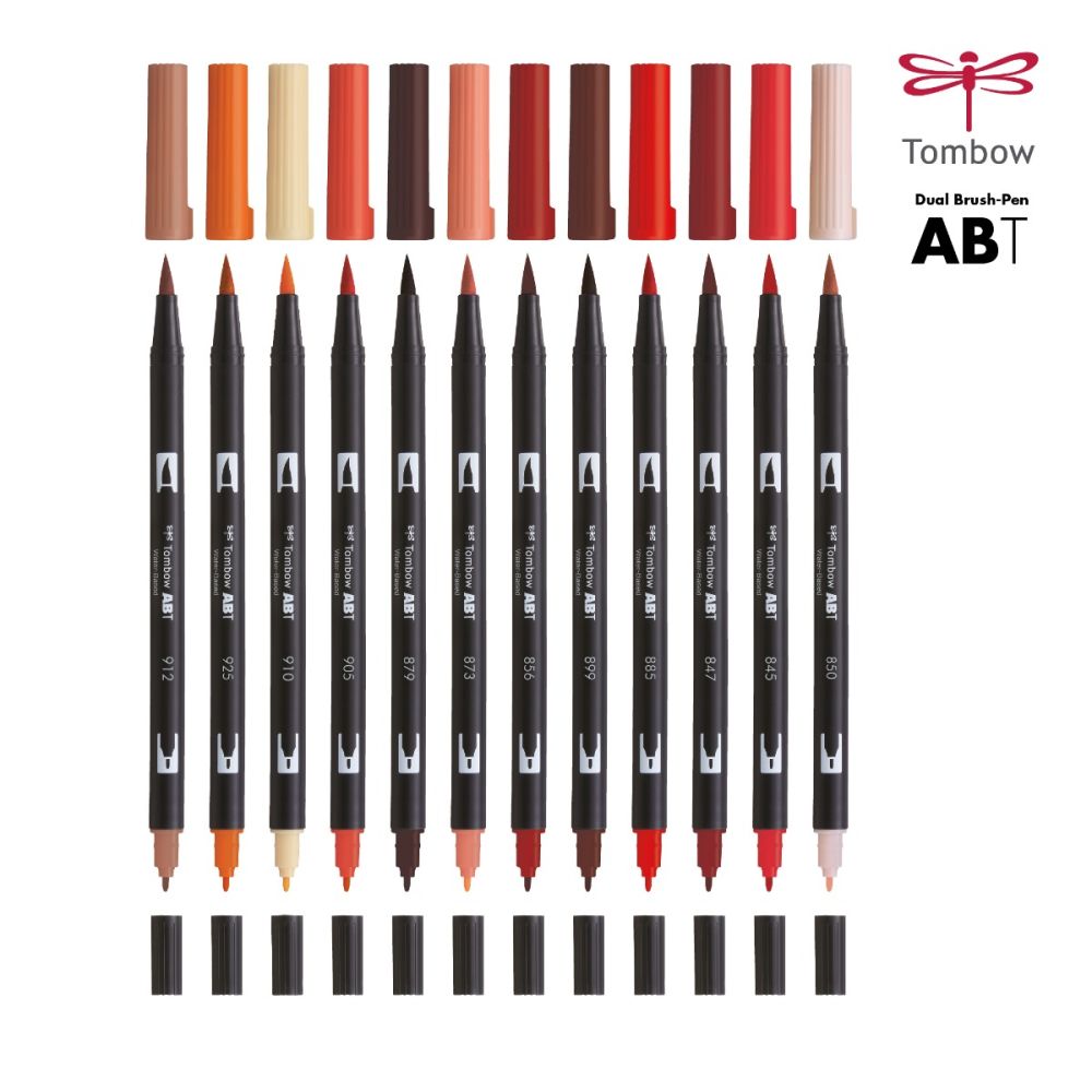 Tombow Dual Brush Pen Red
