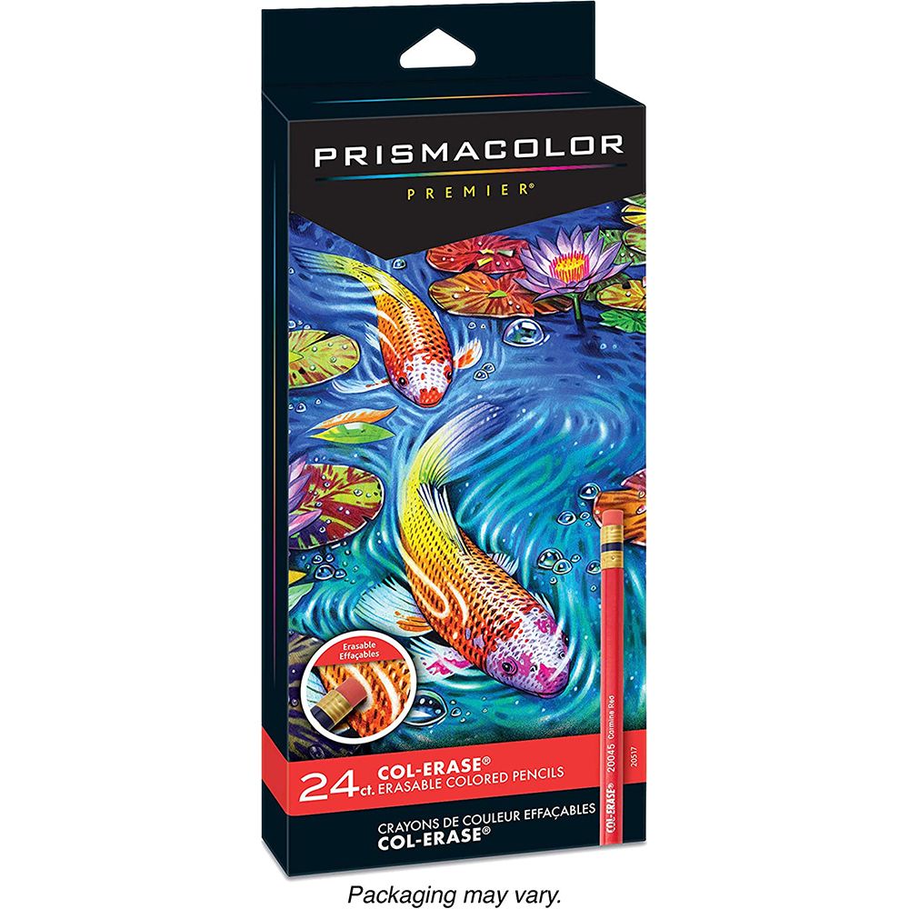 Prismacolor Col-Erase Erasable Colored Pencils, Set of 24